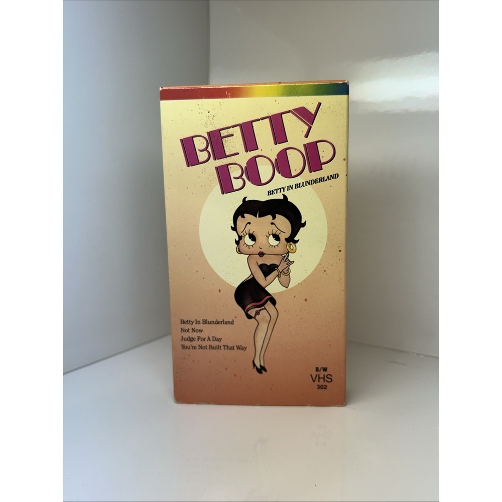Vintage Betty Boop Betty In‎ Blunderland (VHS, 1988) Troy Gold Cartoon